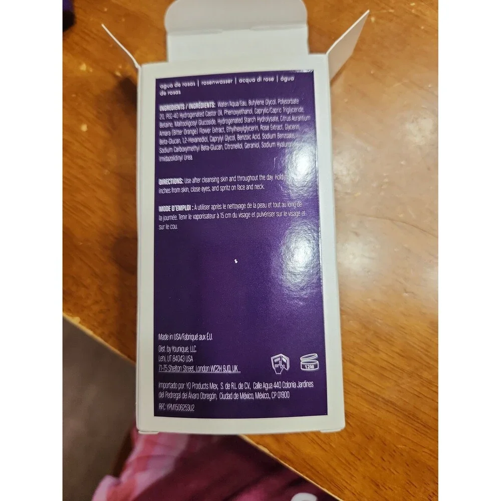 Younique You·ology Rose Water Toning Spritz 50ml NIB Unopened